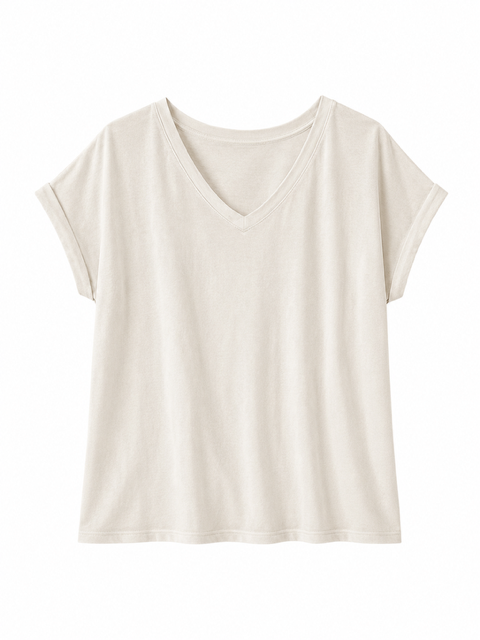 TEESHIRT COTON ECRU