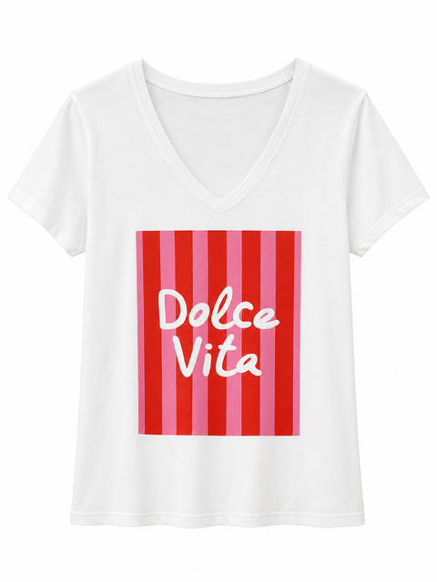 TEESHIRT DOLCE VITA ROUGE