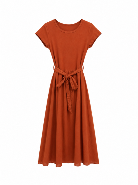 ROBE LONGUE TERRACOTTA