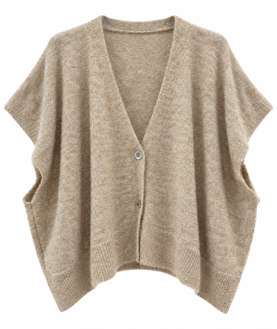 GILET TOUT DOUX BEIGE CLAIR
