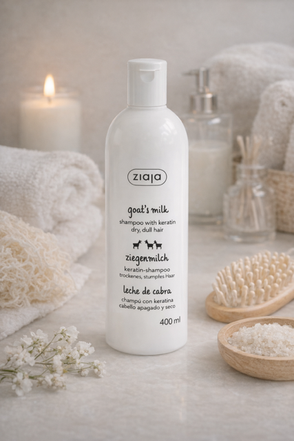 SHAMPOING FORTIFIANT A LA KERATINE ET AU LAIT DE CHEVRE VEGAN