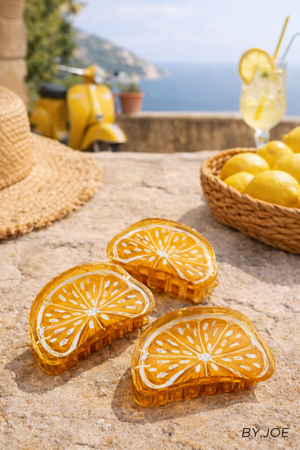 PINCE A CHEVEUX CITRON