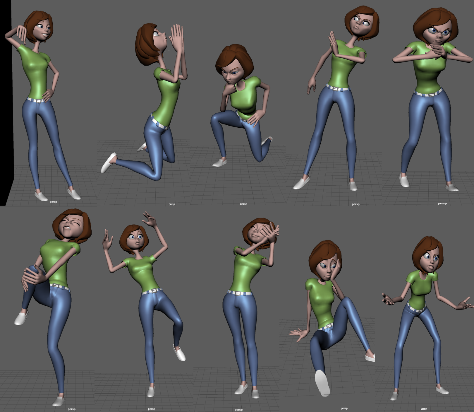 Pose Animation Expression Posing/Expression Work — joshsketch.com