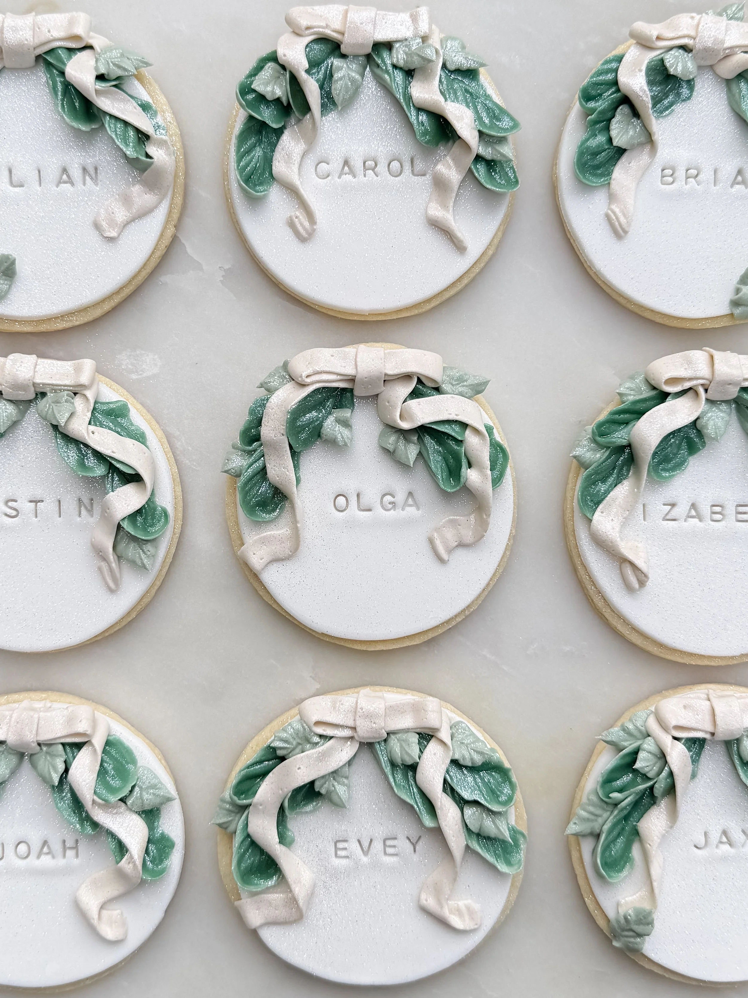 Custom Christmas Monogram Cookie