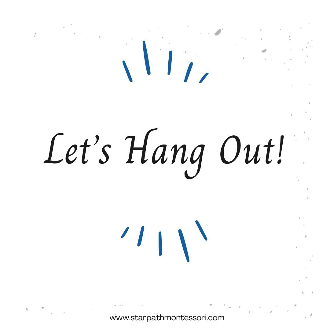 Let&rsquo;s hang out! 

Open TODAY at 3:30 for your afternoon activity needs! 

https://www.starpathmontessori.com/calendar

Got questions? Let&rsquo;s chat or text! 

781-492-9209

Talk soon! 

#starpathmontessori #montessoriparenting #parentandchil