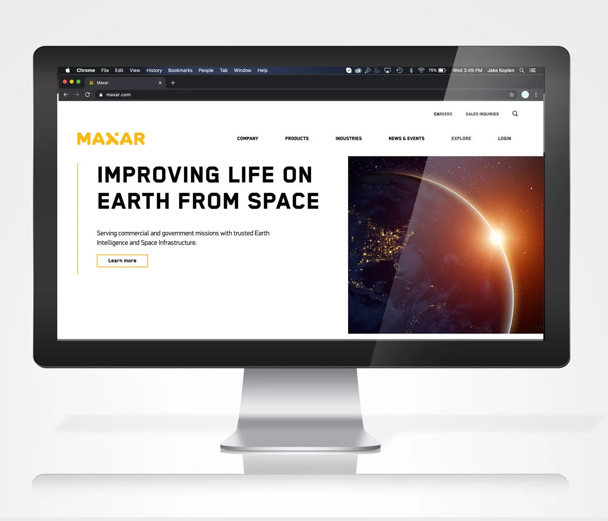 Maxar.com. | UI/UX & Visual Design