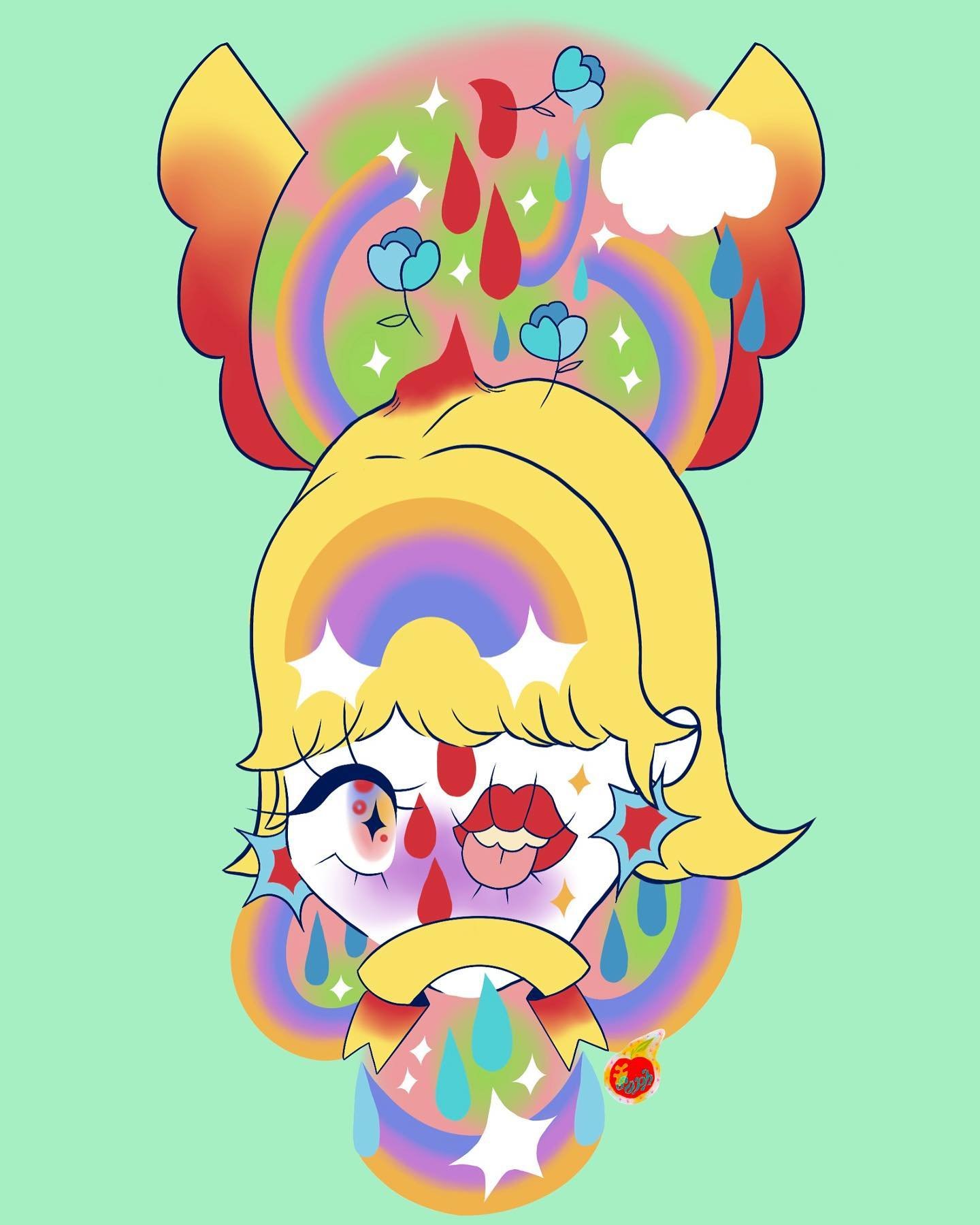 💙🧡💜✨❤️&zwj;🔥💛❤️&zwj;🔥✨💜🧡💙 #art #illustration