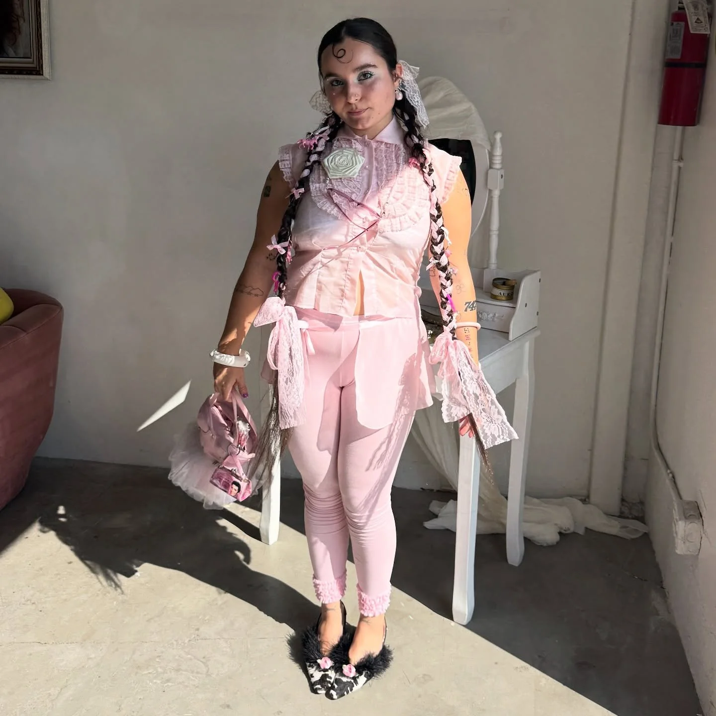 ballet pink baby 🍥🍥🍥🍥🍥🍥🍥🍥🍥🍥🍥🍥🩰🩰🩰🩰🩰🩰🩰🩰🍮🍮🍮🍮🪽💘💋💘✨ *yes there are ponies in my hair 🐎🐎🐎🐎🐎