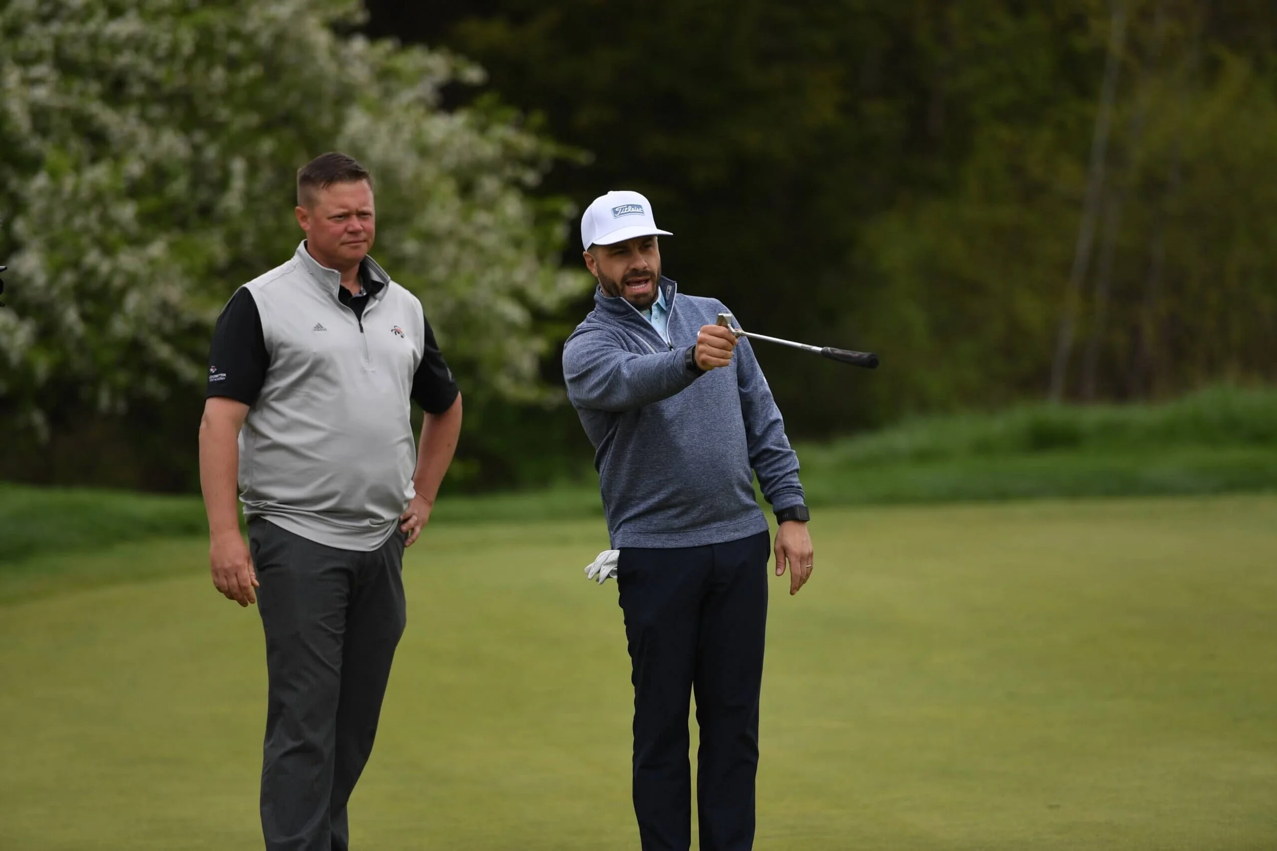 Tom Reynolds and Mike Fasano on the Green