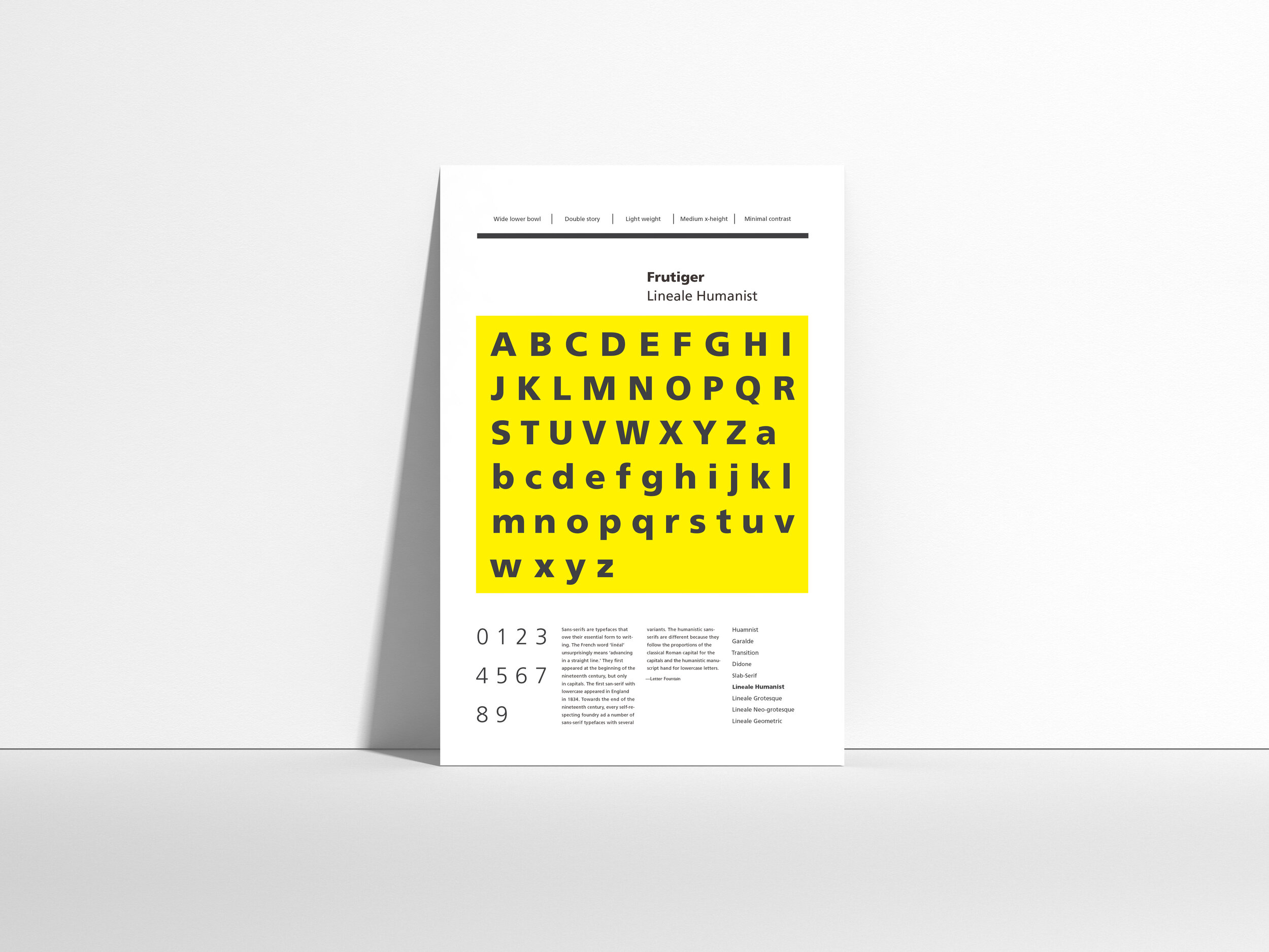 Type Classifications Poster Series — KASEY CHIU