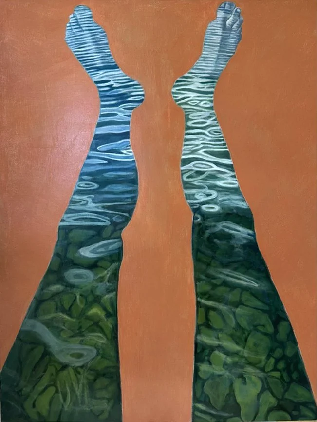 'Seeking Calm Waters', Oil on panel, 24" x 18" 