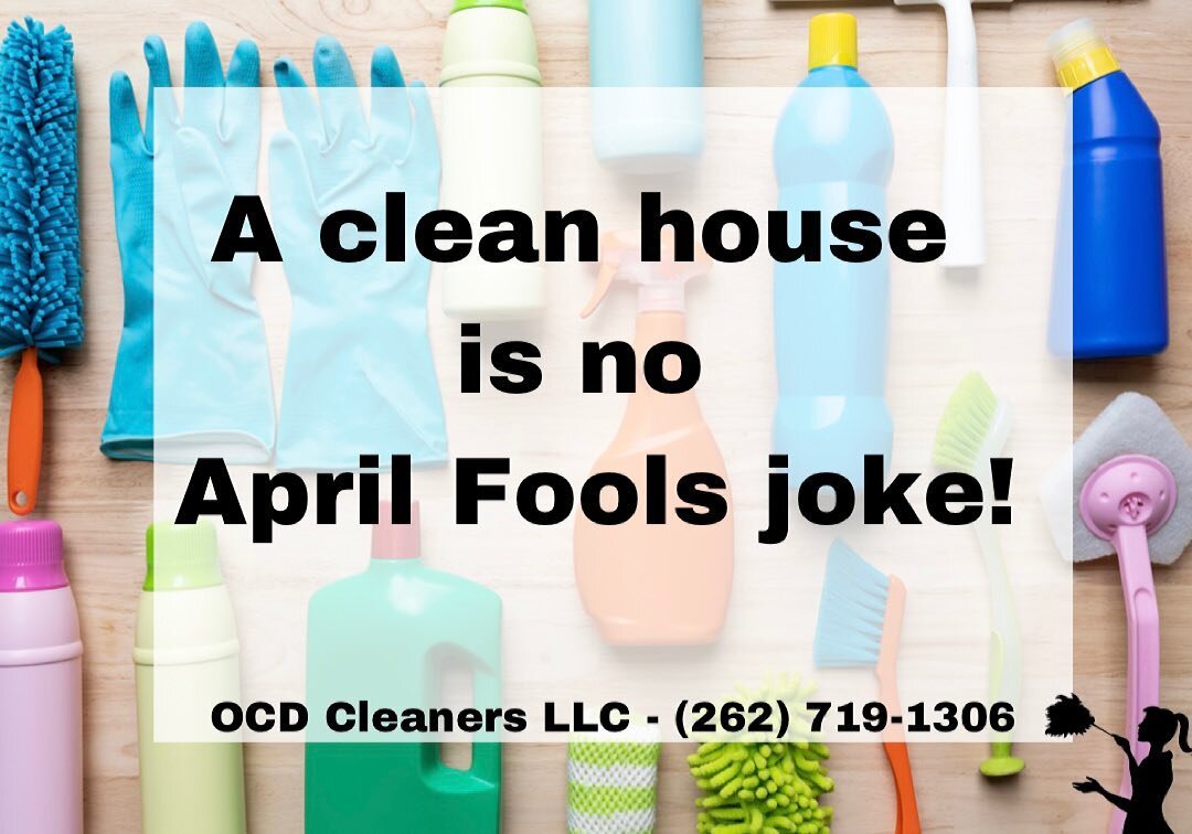 A new month is right around the corner, take your cleaning seriously! Give us a call! 

(262) 719-1306
https://www.ocdcleanerswi.com

#OCDcleaners #oconomowoc #lakecountry #wisconsin #cleaningservice #clean #spring