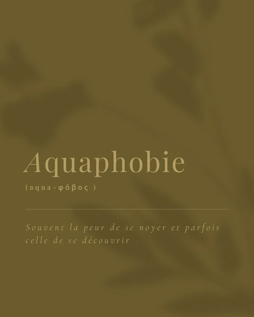 | Alison, l'eau et la peur |

Une terreur enracin&eacute;e, visc&eacute;rale, presque primitive. Une panique qui s&rsquo;&eacute;veillait d&egrave;s que la surface d&eacute;passait mon cou, qui me coupait le souffle. Longtemps, l&rsquo;eau fut pour m