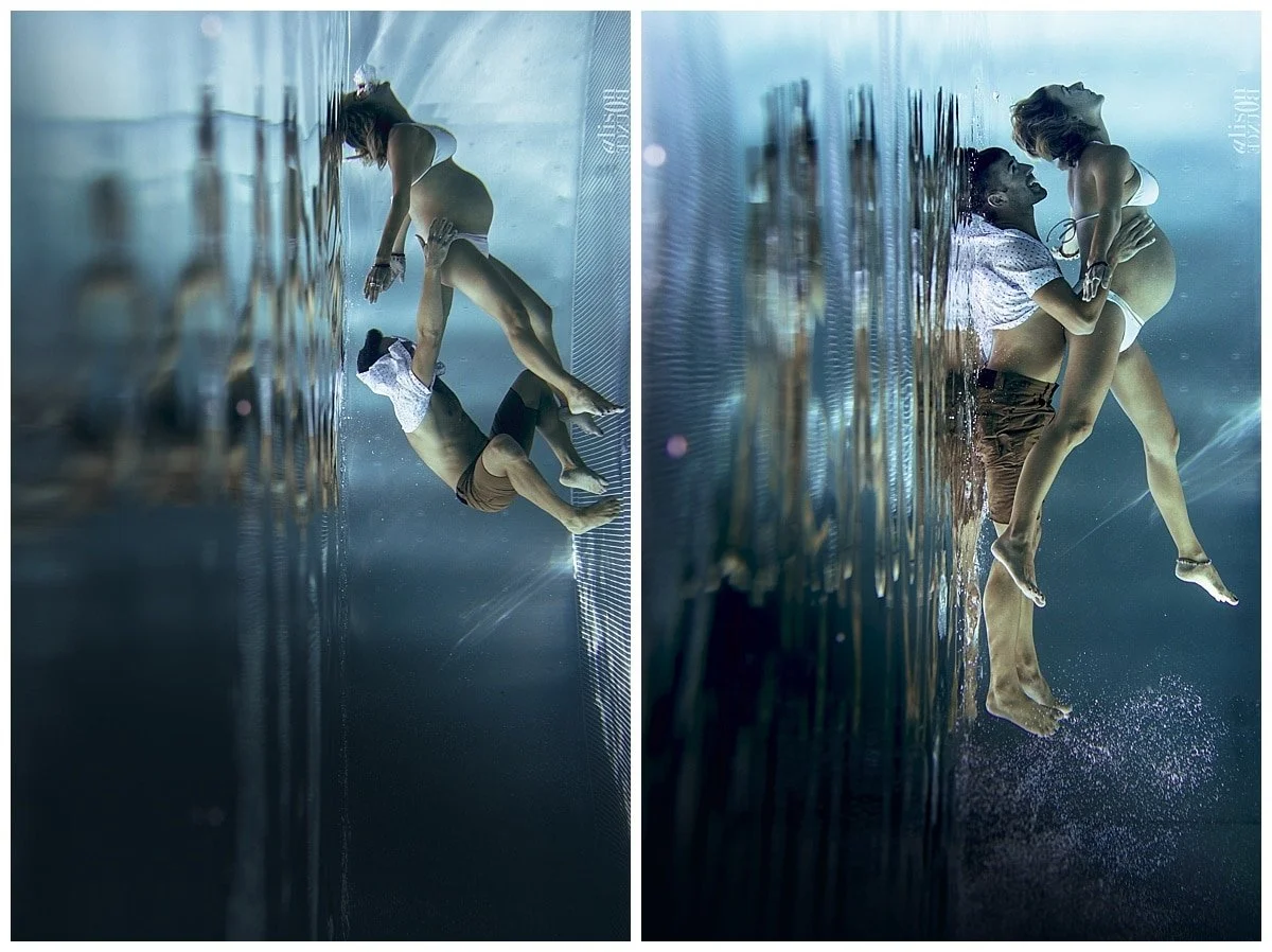 shooting-photo-grossesse-aquatique en couple ou femme enceinte seule