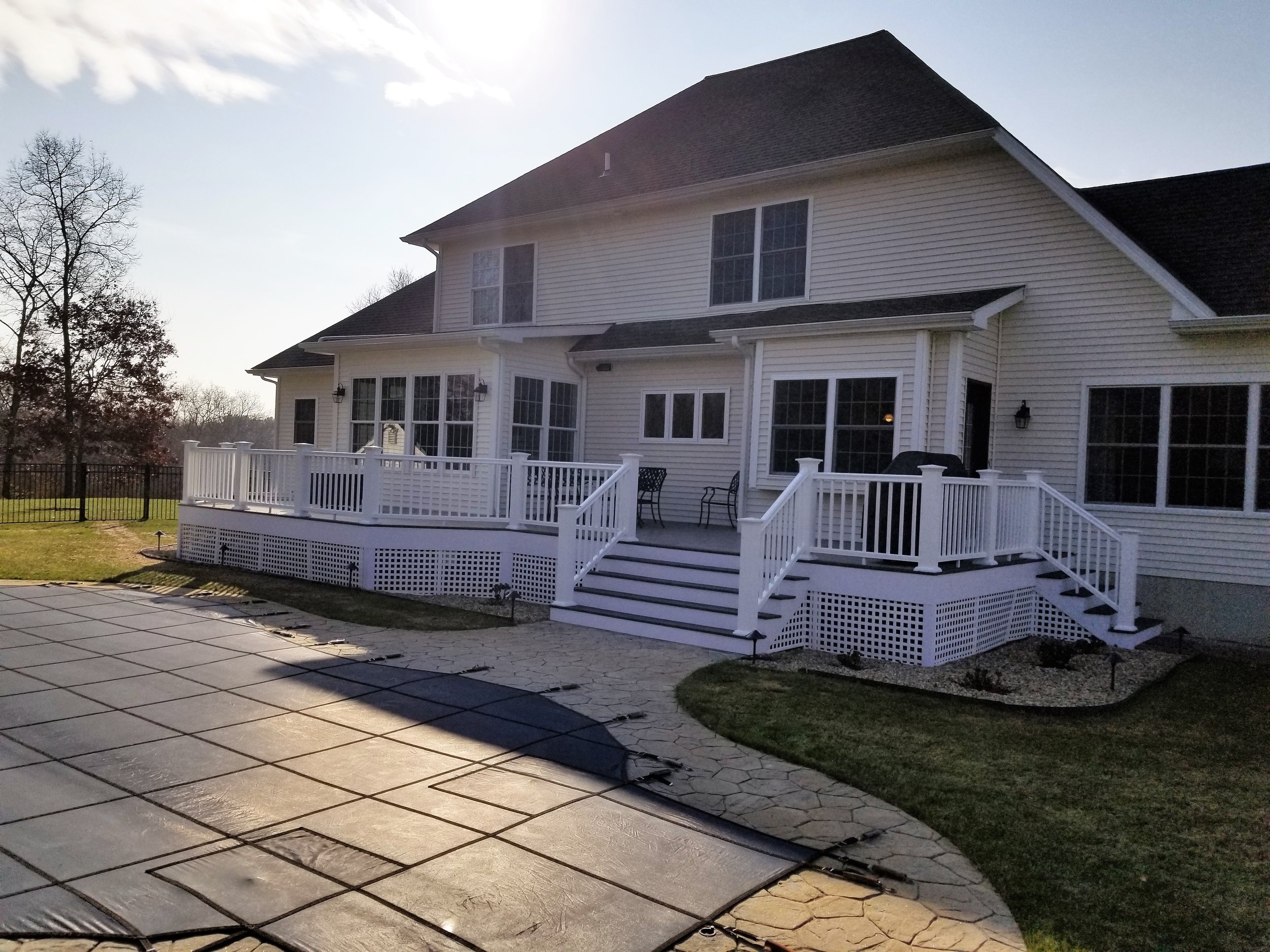 Wrap around deck in rhode island