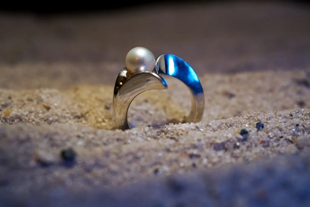 Pearl Wave Ring — Tim and Mabel