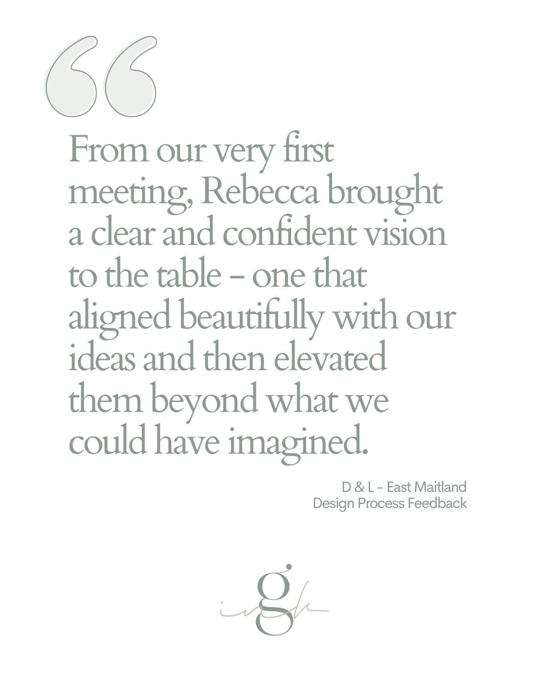There&rsquo;s something incredibly rewarding about hearing that a client felt confident in the direction of their home from the very beginning.

Because great residential design isn&rsquo;t simply about creating something beautiful. It&rsquo;s about 