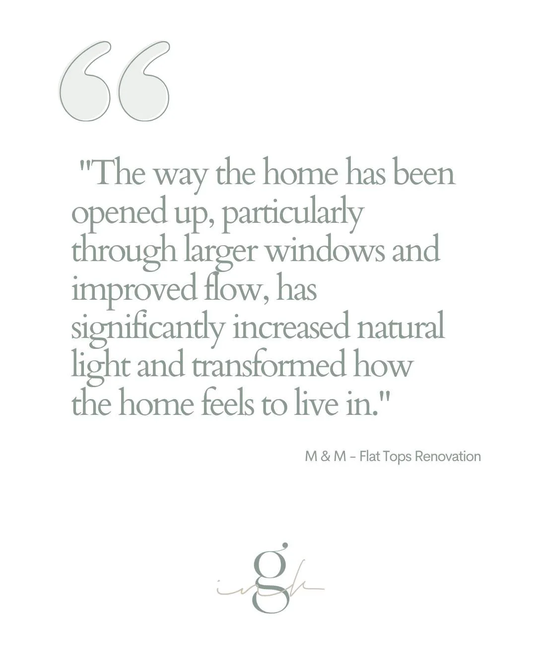When planning a renovation or new home, people often think they need more space. But, it's rarely the real issue. 

It's about creating spaces that feel effortless, comfortable, and connected.

Ask yourself: What isn't working in your home right now?