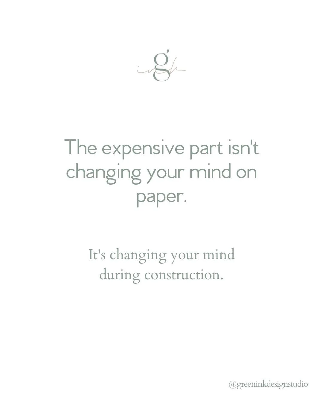 One of the most valuable things you can do during the design process?

Change your mind.

Question things. Explore alternatives. Tell us something doesn't feel right. Ask whether there's another way. Because this is exactly when those conversations s