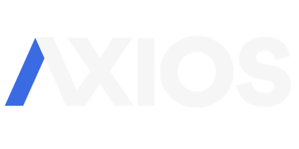 The logo of Axios, a media company, featuring the name in black and blue with a stylized 'A'.
