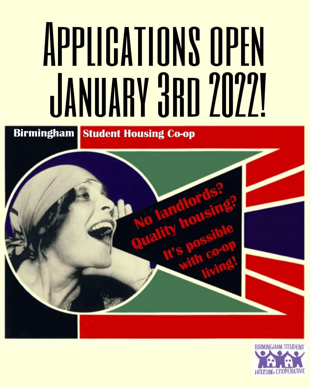 We're very happy to announce that applications for tenancies for the 2022-2023 academic year open on January 3rd 2022! 

Head on over to our website, link in bio, for more information and for the link to the application form come January.