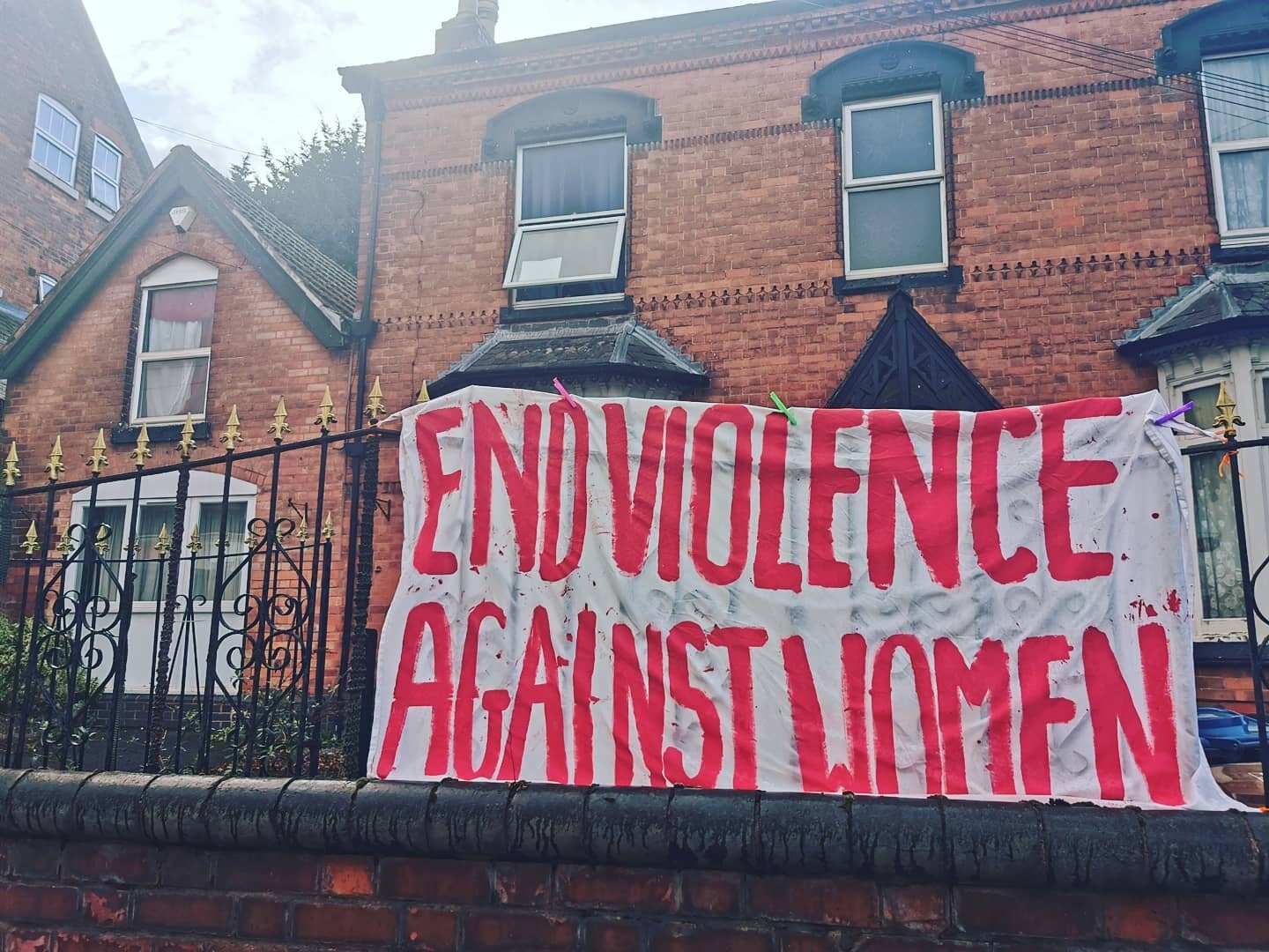 Unfortunately, the vigils planned for today were unable to take place, but here at BSHC we wanted to support @reclaimthesestreets in whatever way we can. We'll be lighting a candle from home tonight at 6pm, and our banner will hang outside as a sign 