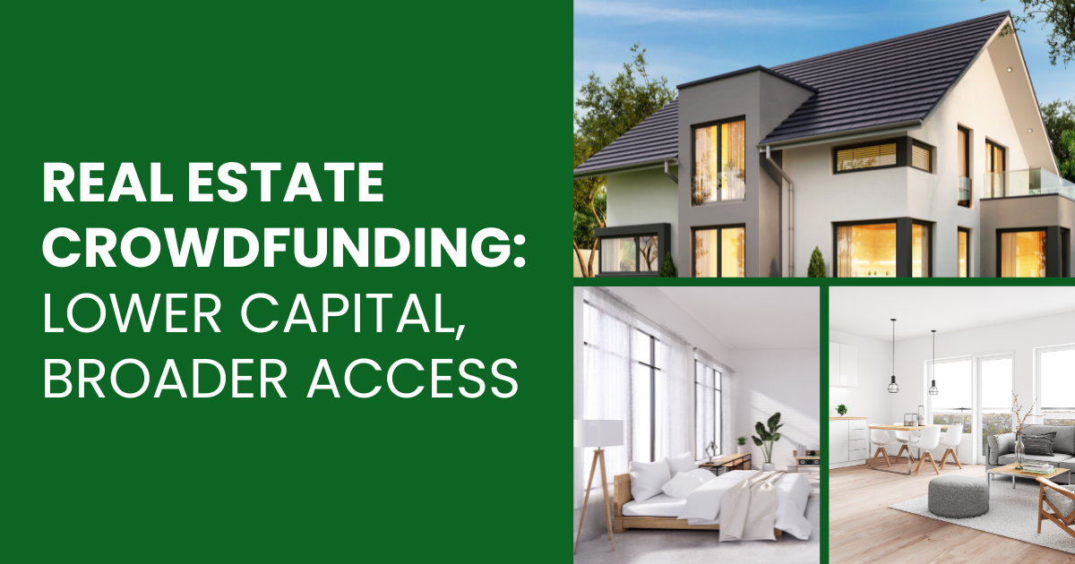 Real estate crowdfunding enabling low capital property investment access