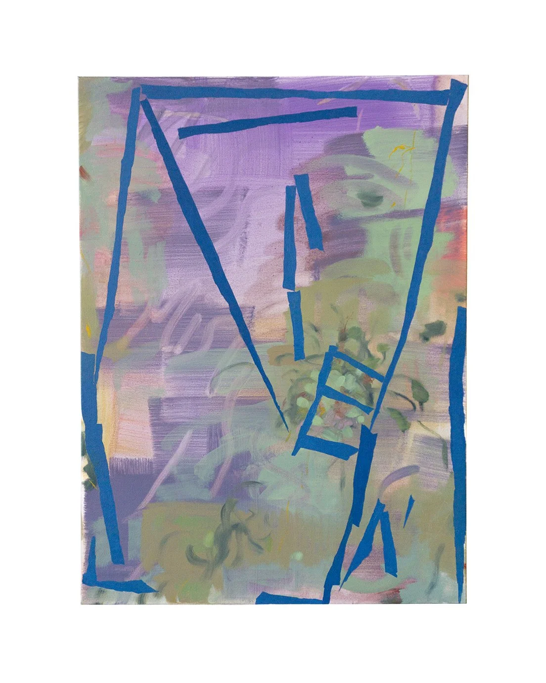 SPAT 2, 2025. Oil on canvas, 22 x 30 in