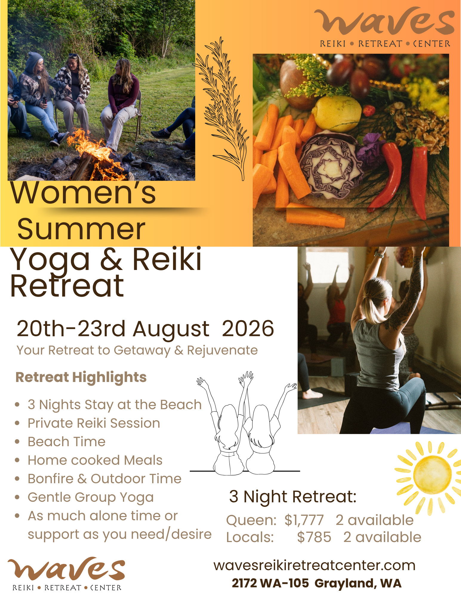 Summer Yoga Reiki Retreat