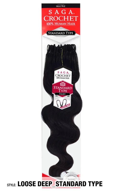 SAGA CROCHET STANDARD TYPE LOOSE DEEP 18"