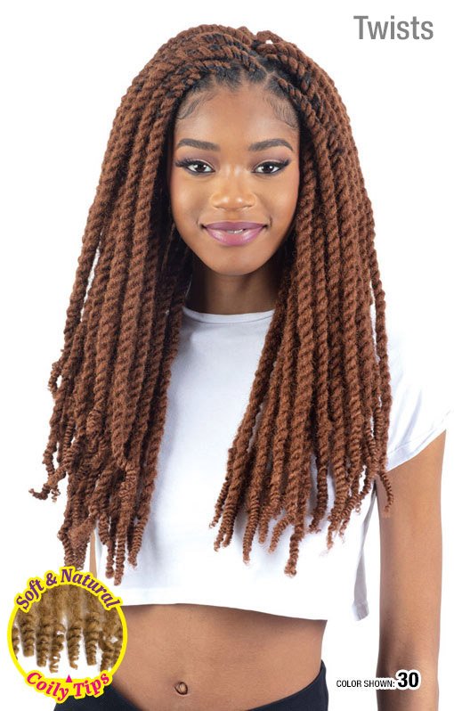 Ginger Braiding Hair Pre Stretched Freetress Curly Braiding Hair Crochet Marley Braids Easy Braid Crochet Hair Hot Water Setting Professional Soft