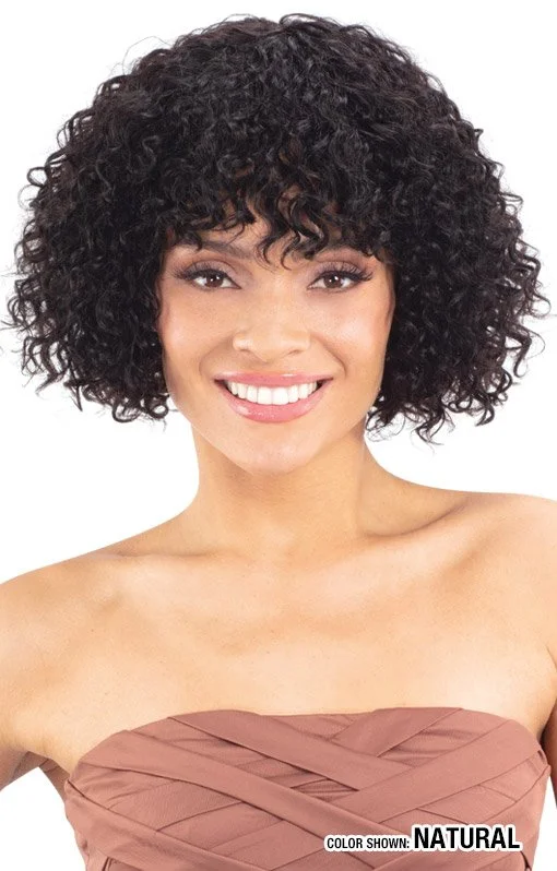 Golden 100% Human Hair Wig - MONIFAH — Shake-n-go display picture 1