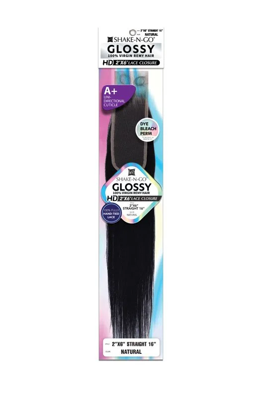 Glossy - 2"x6" Straight 16" Lace Closure