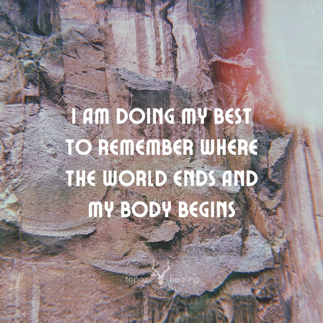 Lately, I'm finding vulnerability traversing the space between our connectivity and individuality. The natural world and I have become steadfast companions, and I see reminders of our belonging and solitude through every experience.

Just as the cany