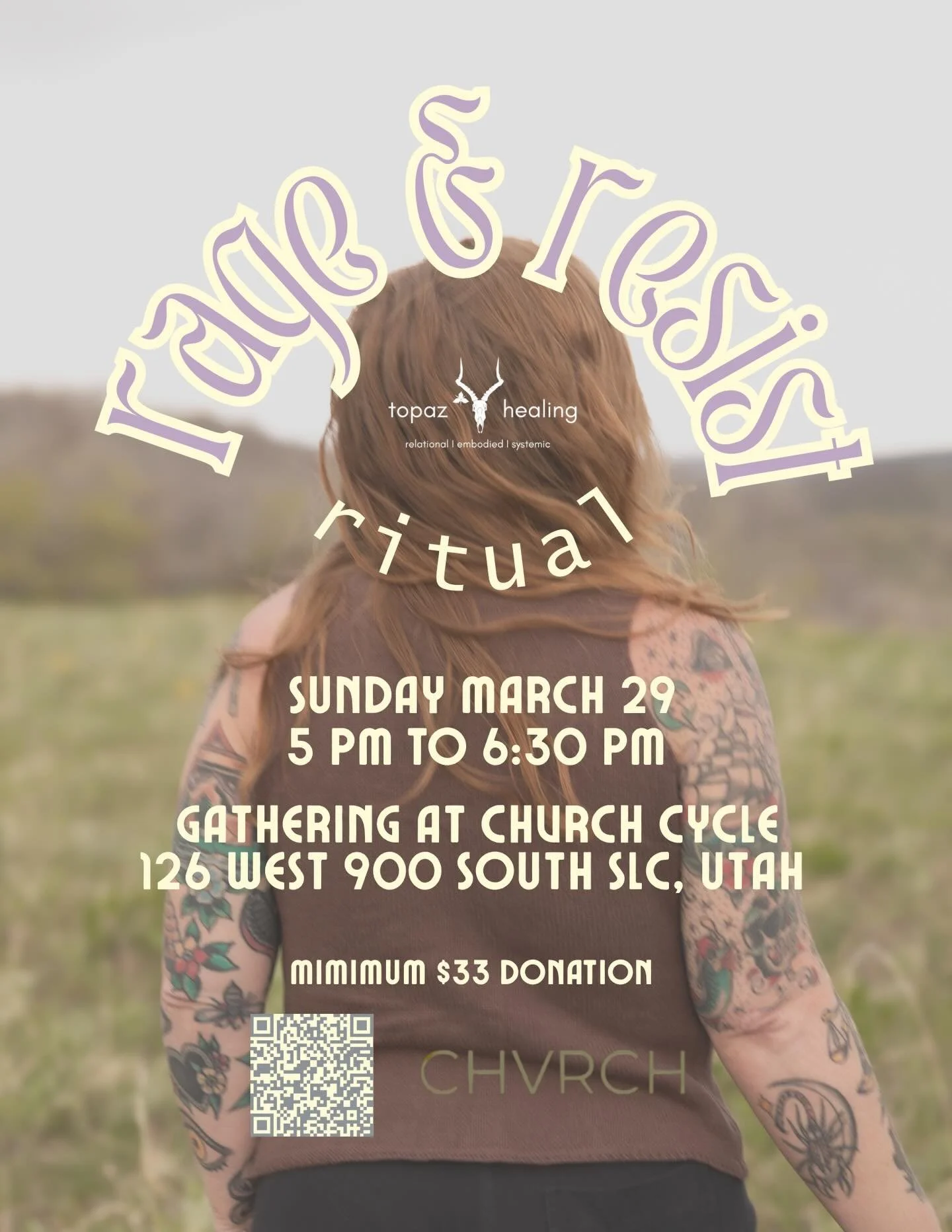 Last rage ritual of the season! spring transitions edition! 🧚🏻🌀❤️&zwj;🔥

Sunday March 29 from 5 to 6:30 pm in the loft at @chvrchcycle. 

I&rsquo;ve capped it at 8 participants this time, keeping the integrity of the container feels like a smalle
