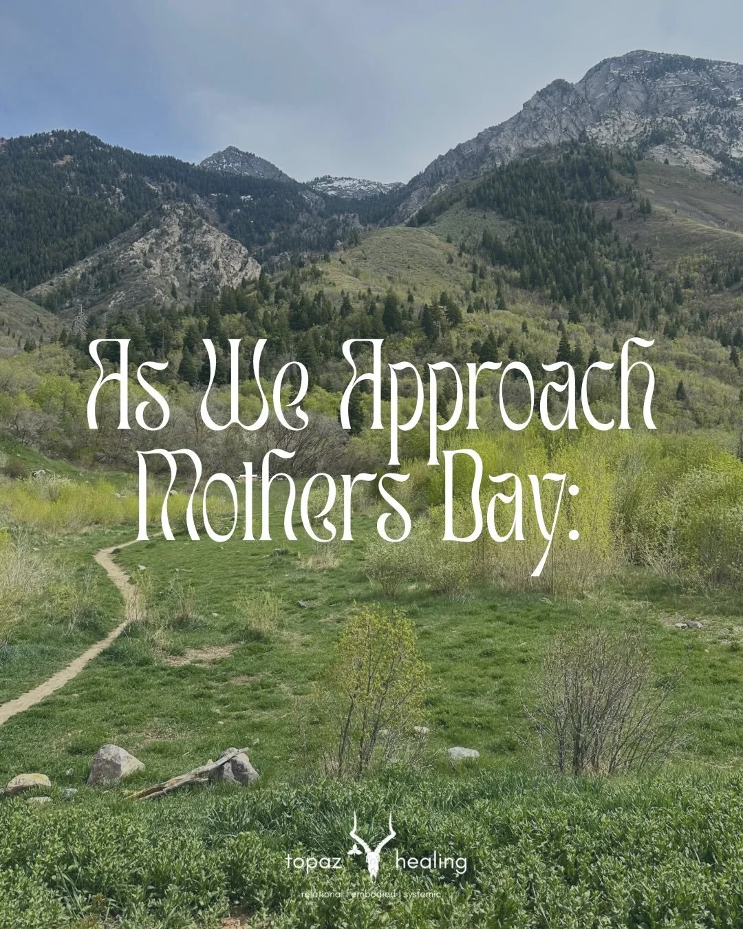 🌸 A little reminder for Mother&rsquo;s Day 🌸

To mother and be mothered gets to be much more complex, available and expansive than the systems we live within might like us to believe. 

To reclaim, redefine and remember what it means to mother and 