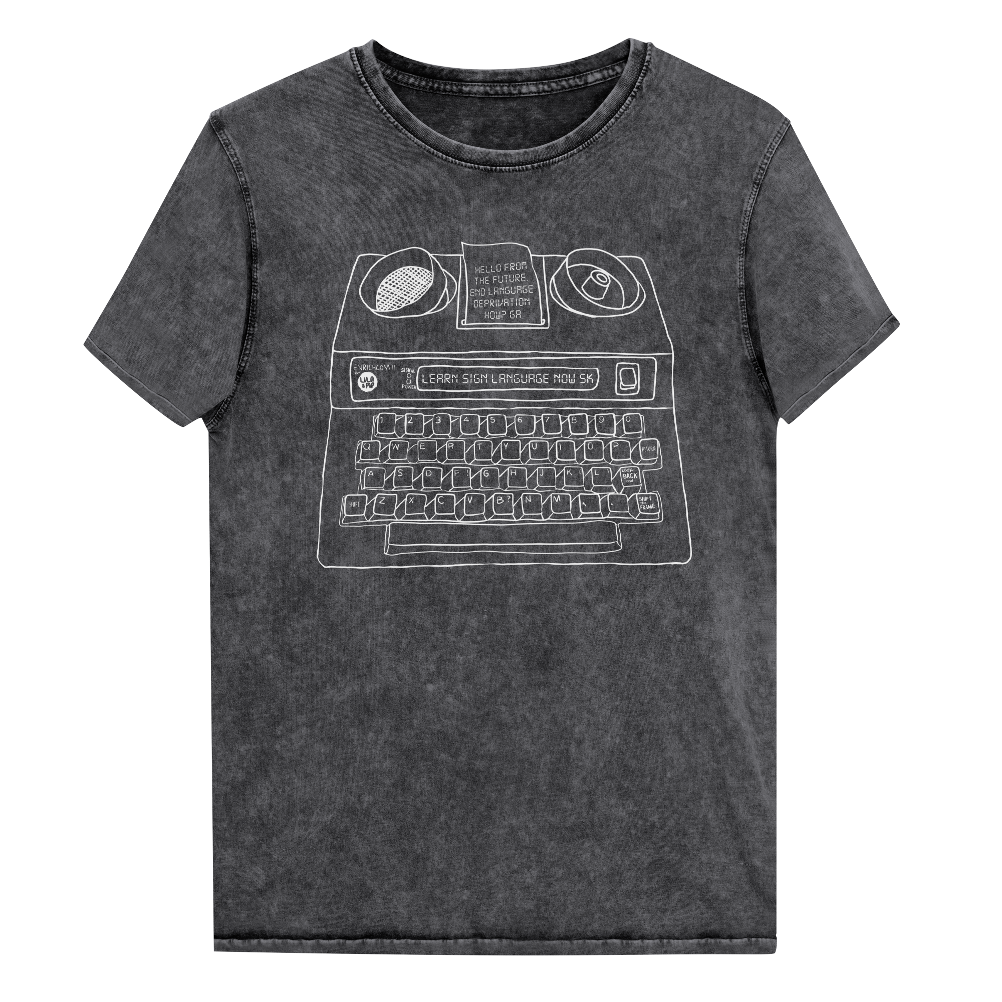 Hello from the Future | Denim Tee