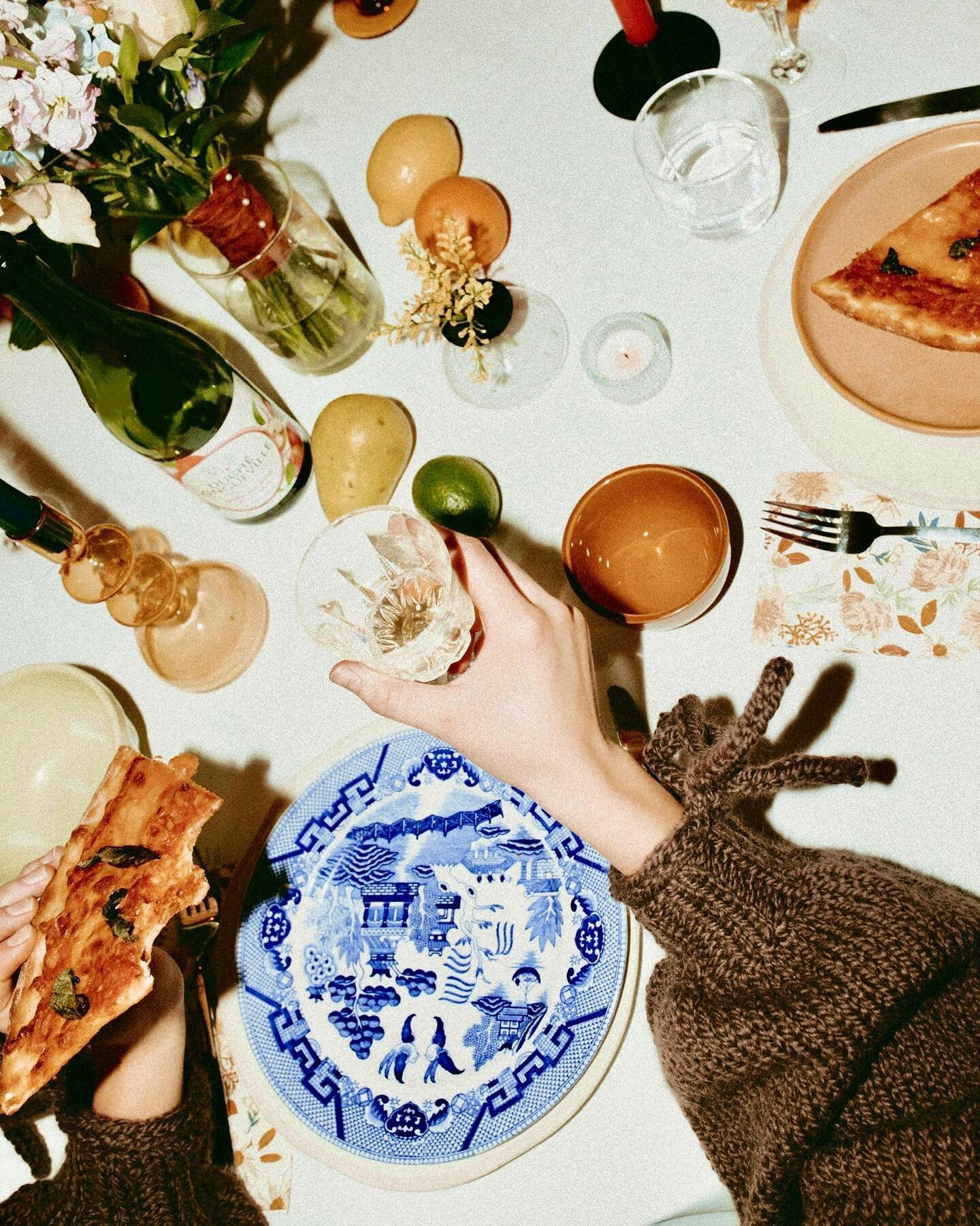 dinner party 🥂🧶💙 

just a sneak of the launch I photographed of @maria.bygrace by @gracemariaphillips. colour + knits + fun!!