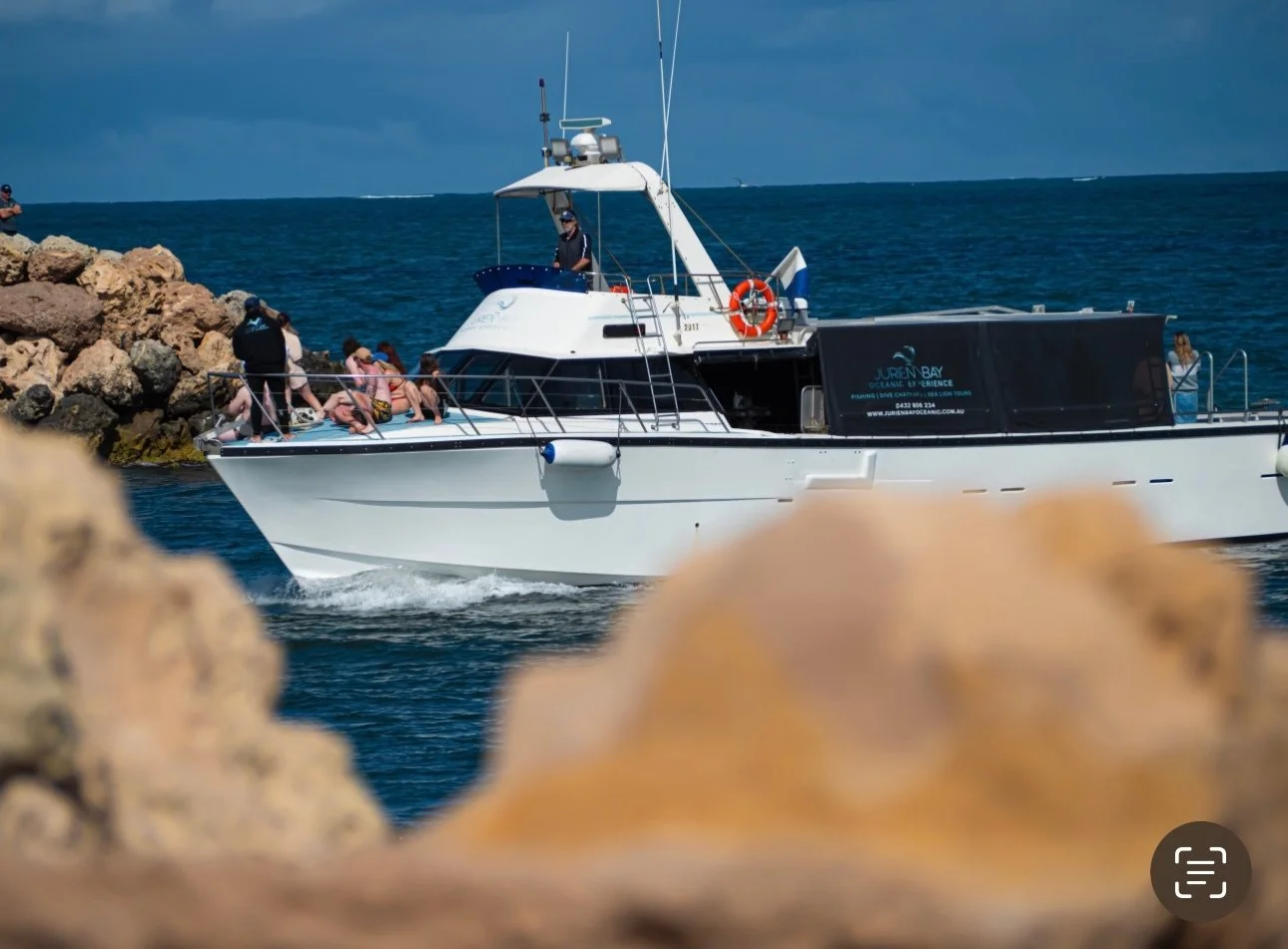 MV Providence II carrying guests during a marine tour in Jurien Bay, Western Australia.