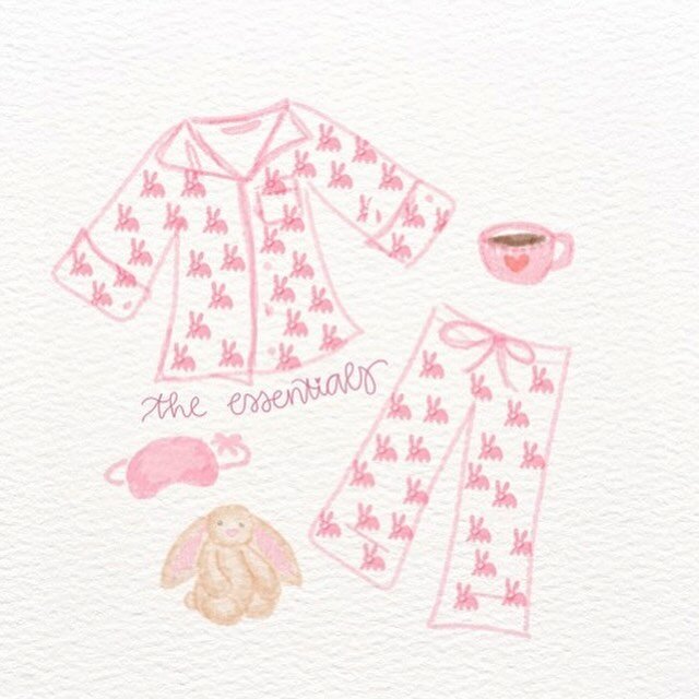The perfect Easter 🐣 Basket 🧺 gift! Our Maggy Pajama comes in two colors blue and pink 💕🐰
Art by : @mayaaelizabeth_