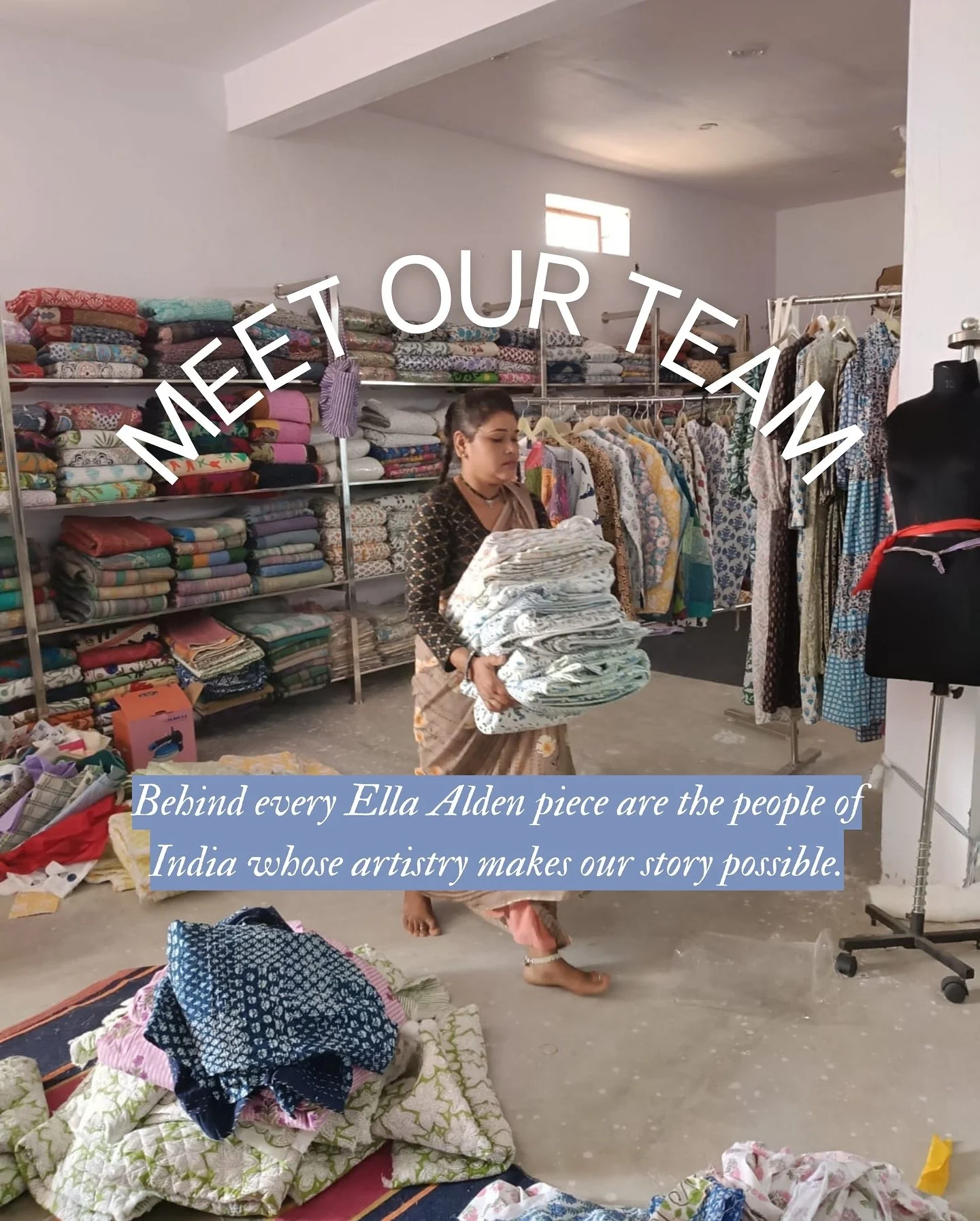 Every stitch tells a story. Behind each Ella Alden piece is the artistry and dedication of our incredible team in India ✨💕