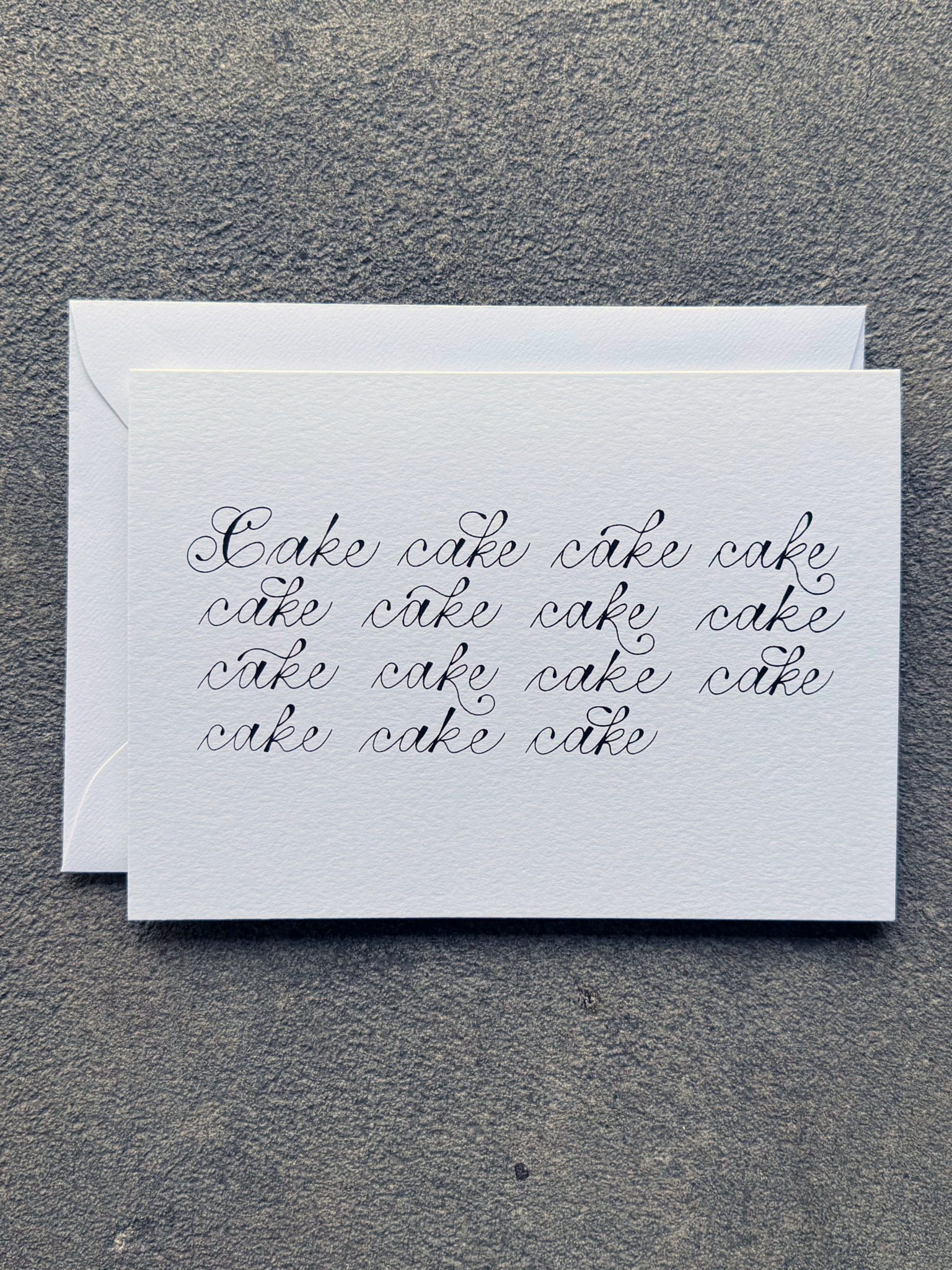 Cake x 15 Card (black)