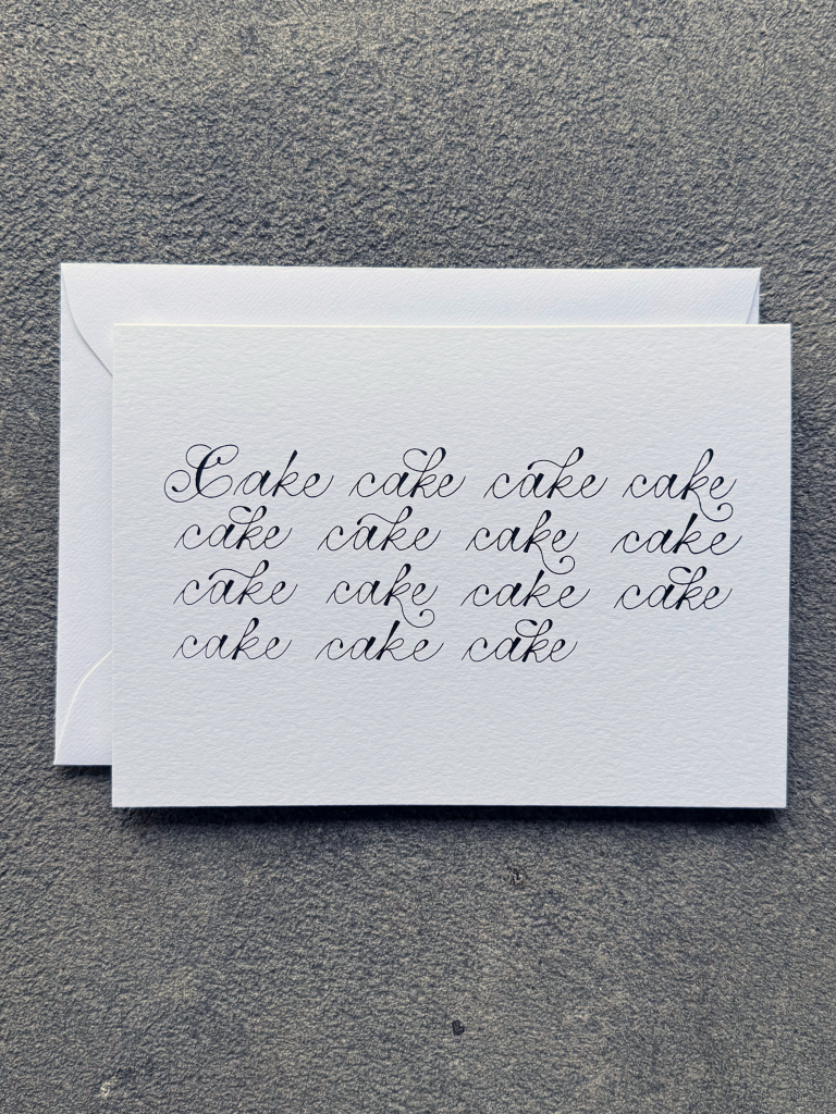 Cake x 15 Card (black)