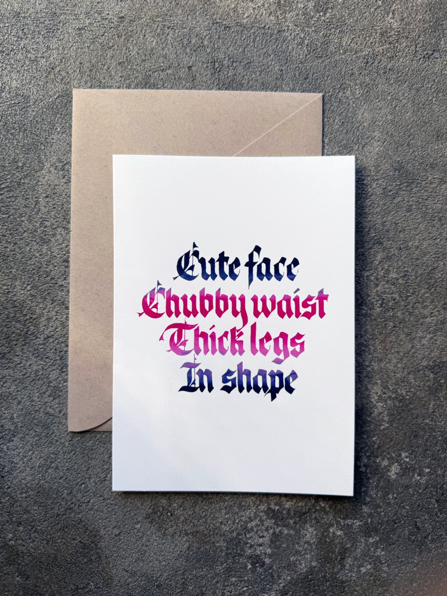 Lose Control Card (white)