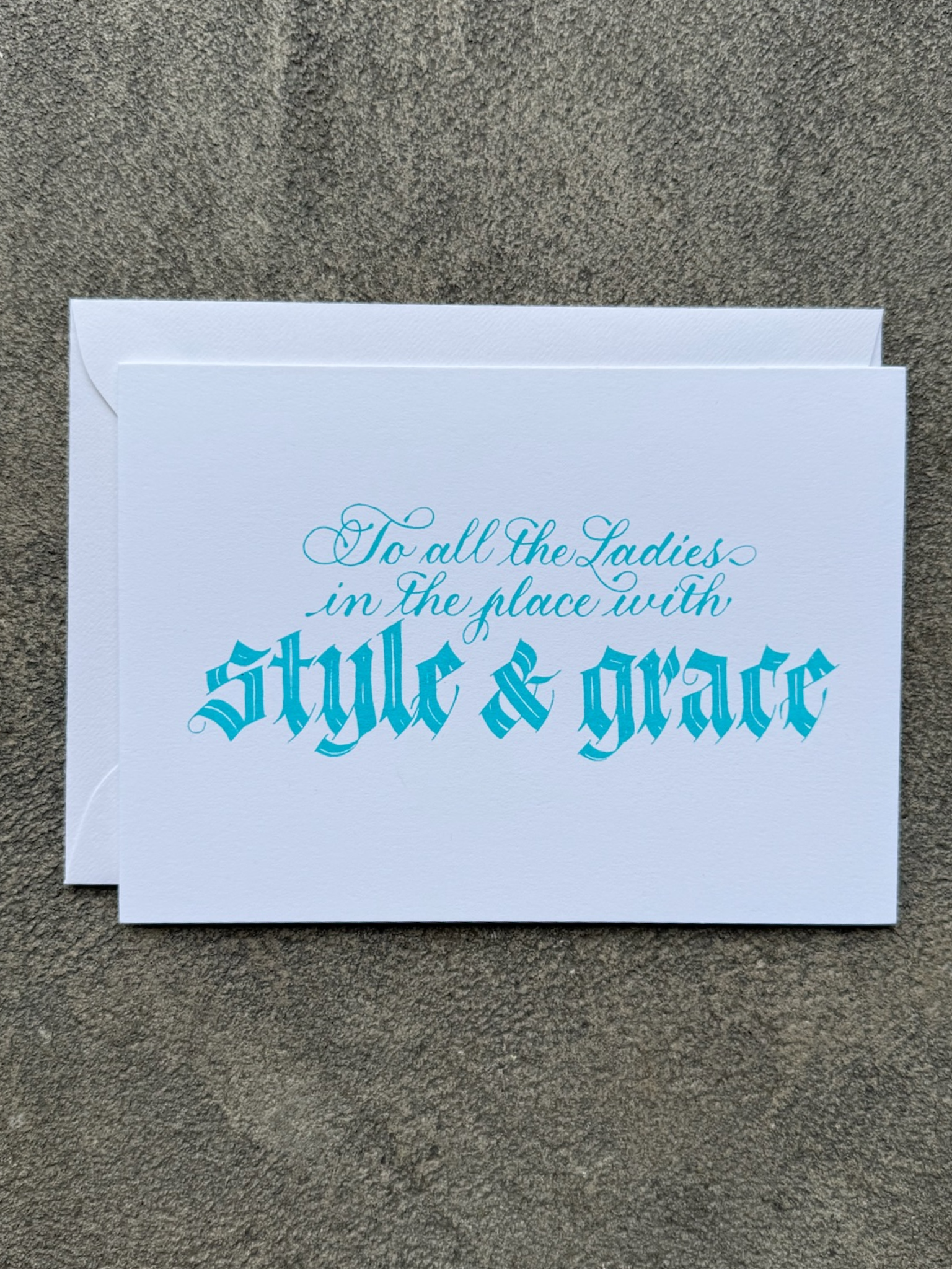 Style & Grace Card (white)
