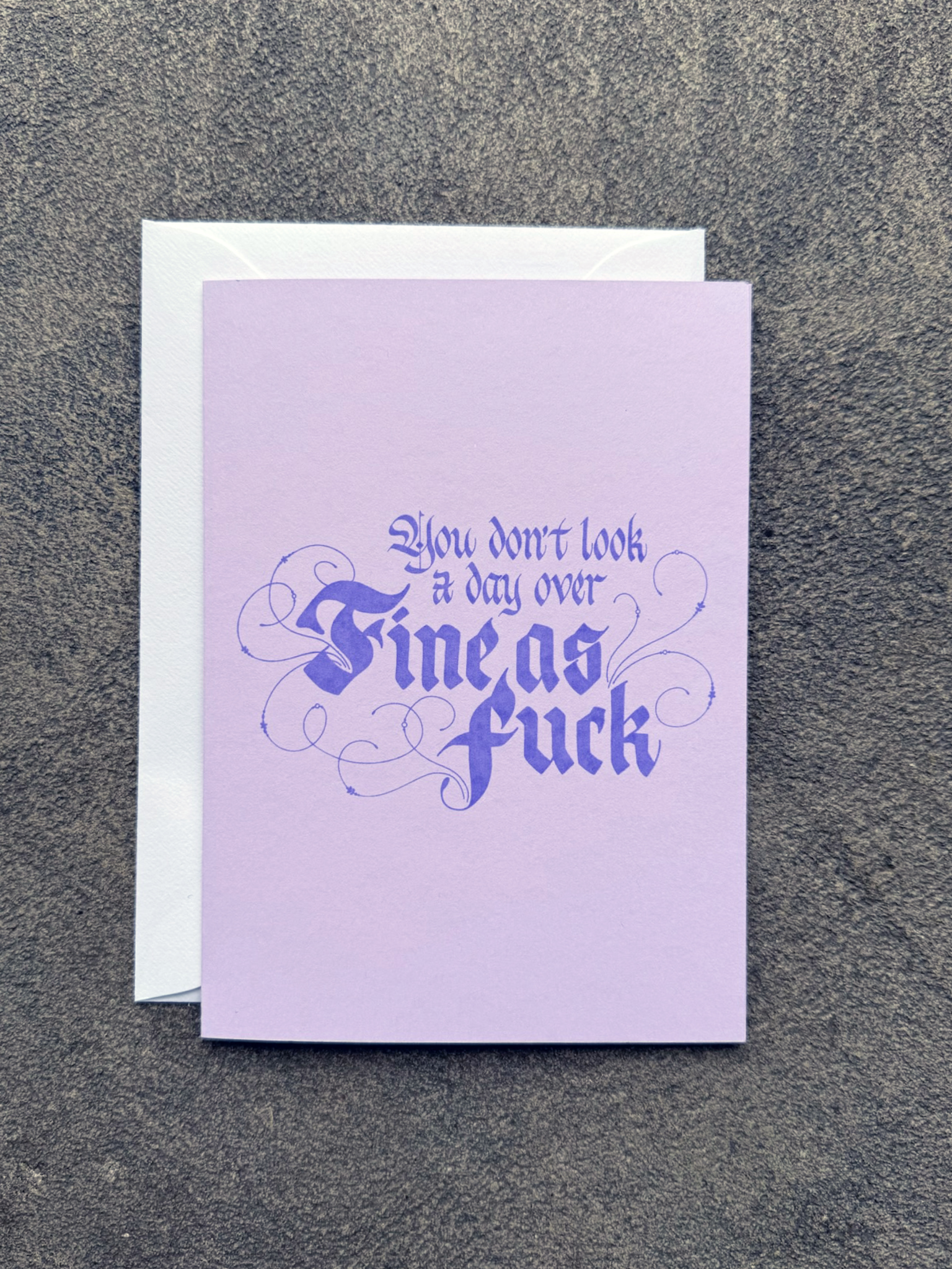 Fine As F**k Card (purple)
