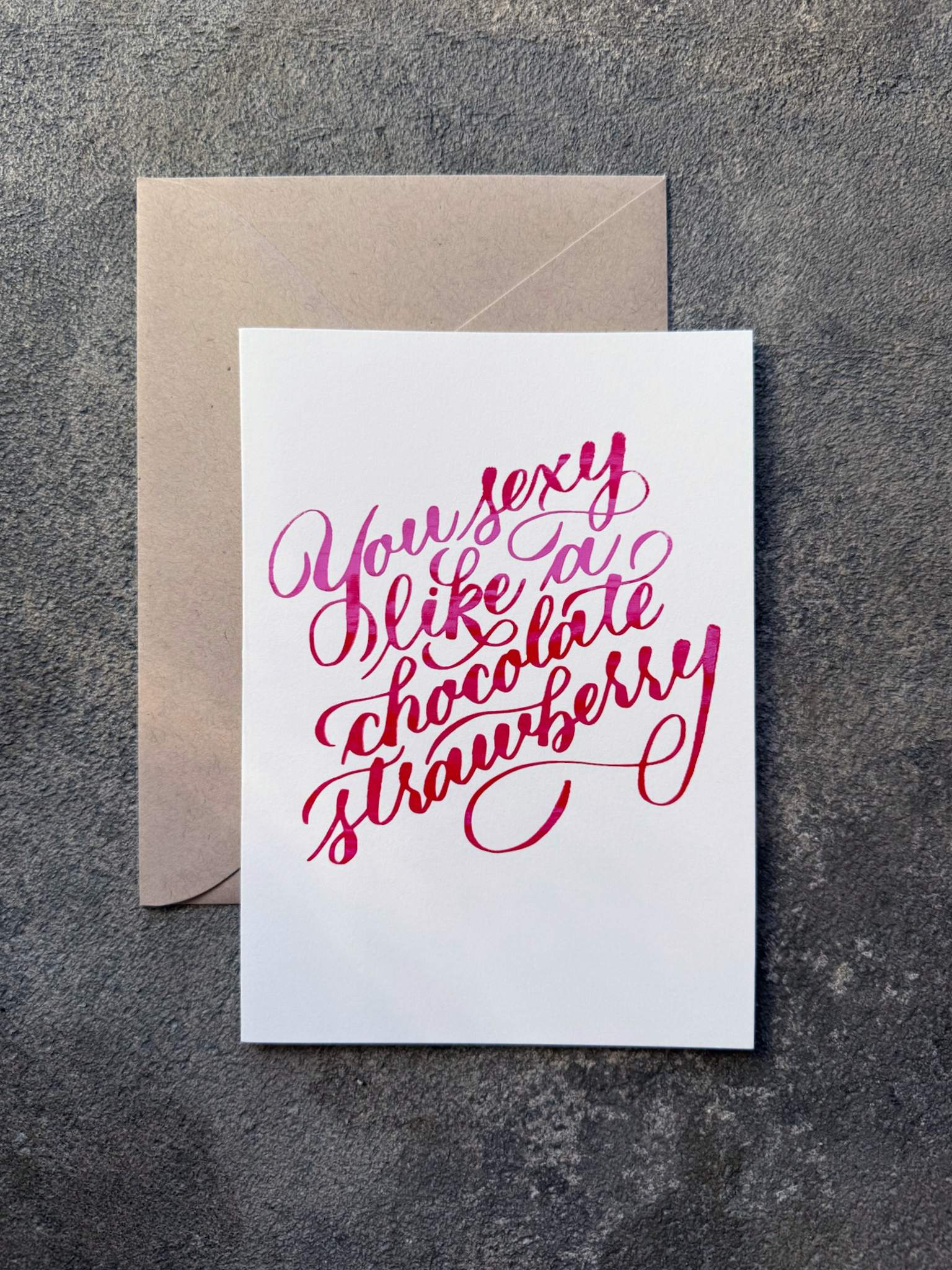 Chocolate Strawberry Card