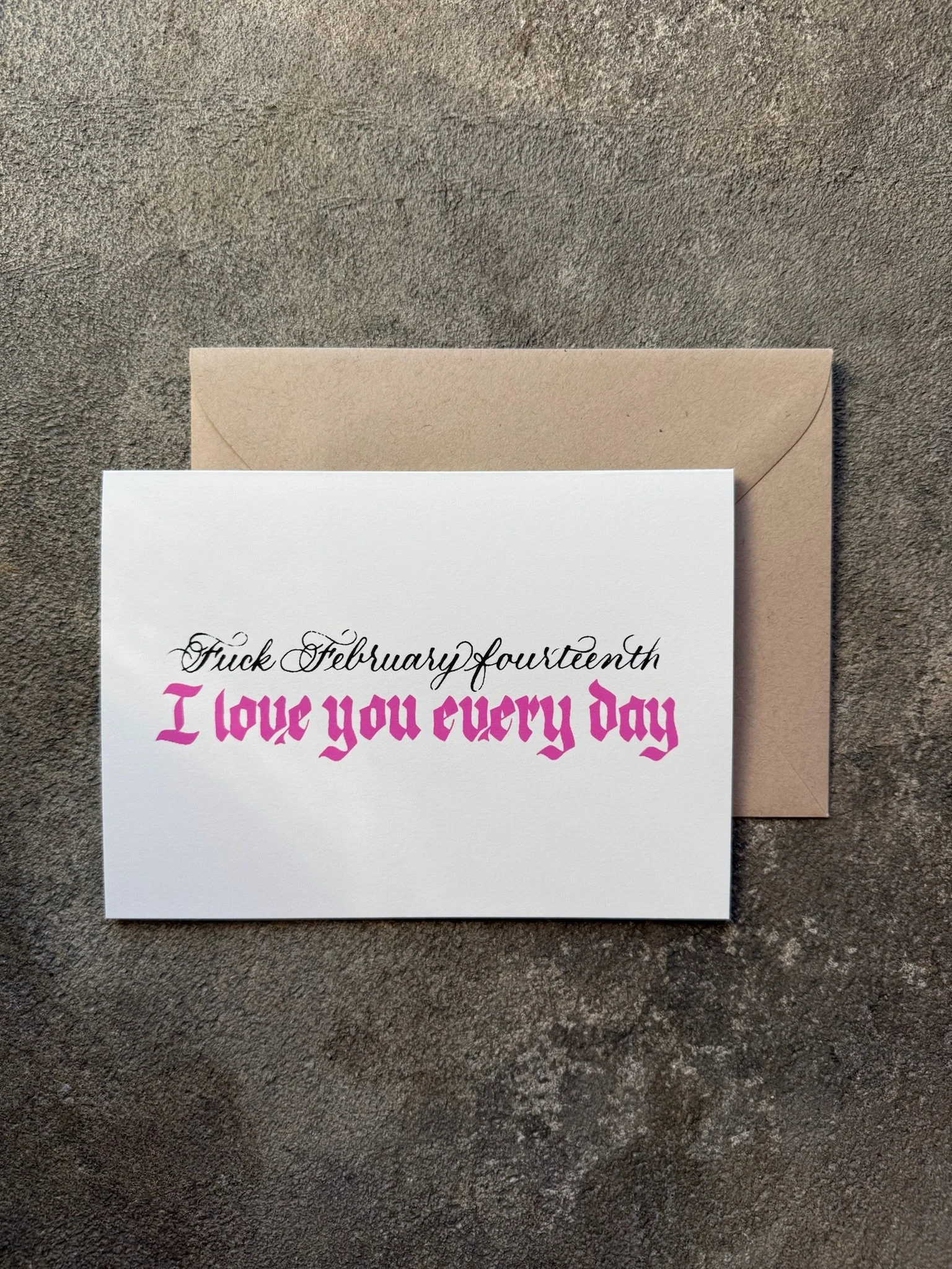 F**k February 14 Valentine's Day Card