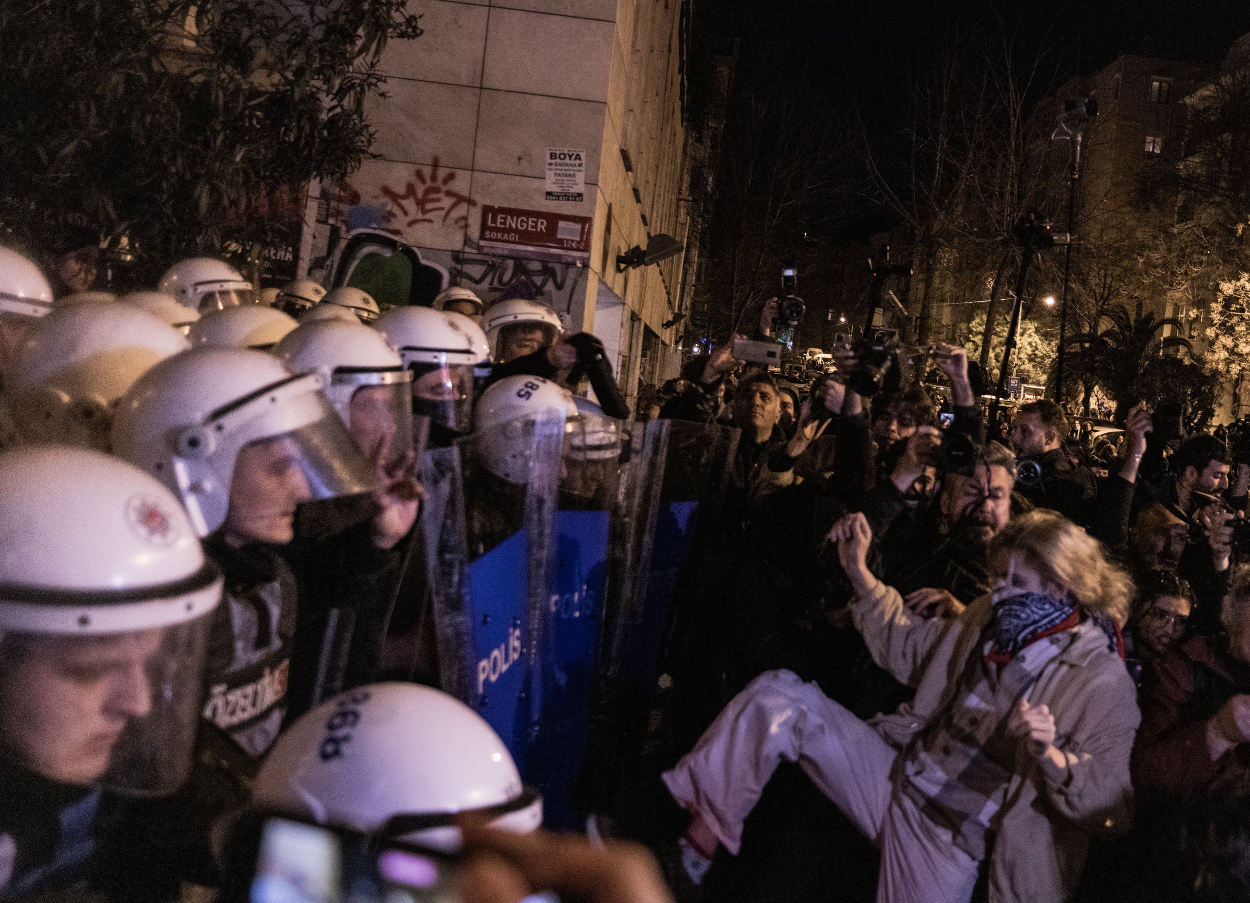  Police and civilians clash as they have in prior years demonstrating the Turkish government’s aggressive response to public protesting.  
