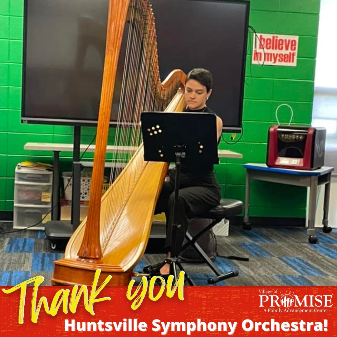 Thank you to our friends at Huntsville Symphony Orchestra for sharing your time and talents with our scholars! We got to hear some beautiful music and enjoyed learning about how all the instruments come together to create something beautiful...Much l
